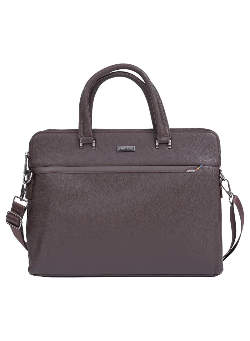 PARAJOHN Parajohn Oxford 16 Inch Laptop Bag for Men and Women– Premium PU Leather Office Briefcase with Shoulder Strap, Business Messenger Laptop Handbag